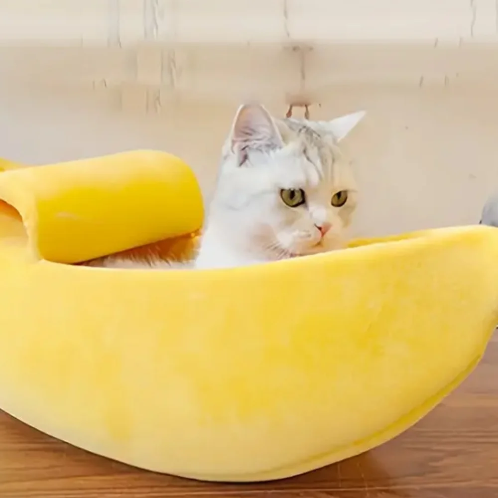 Amazon Yellow Banana Cat Bed